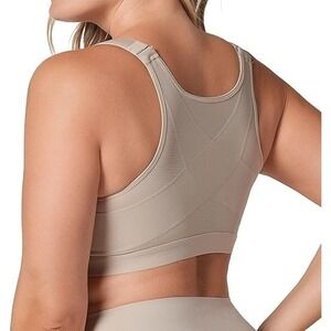 Leonisa Posture Corrector Bra Wireless Front Closure Bra Full Coverage (34DD)